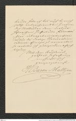 Nachlass Franz Steindachner, Brief von H. Maltzan an Franz Steindachner (21.02.1881), Inv.Nr. 323.01, Seite 2